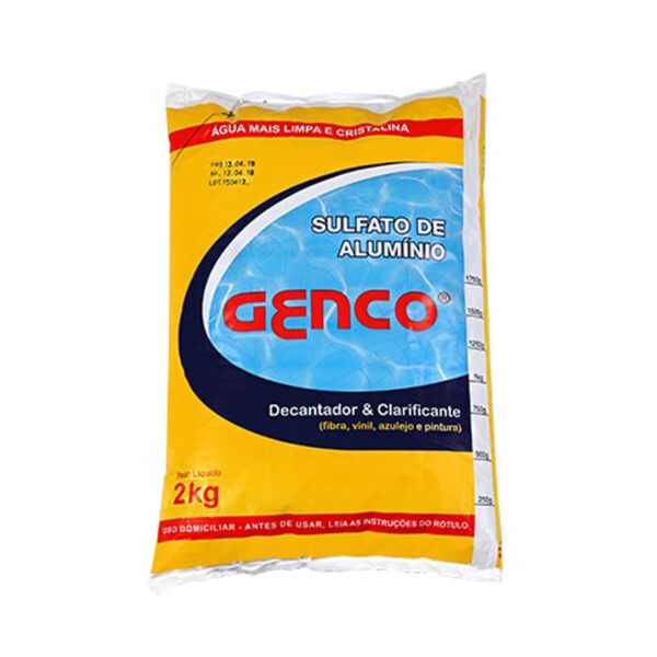 SULFATO DE ALUMINIO GENCO - 2KG